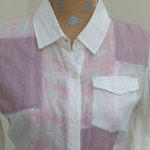 Free People Linen Blouse - Picture 2 of 7